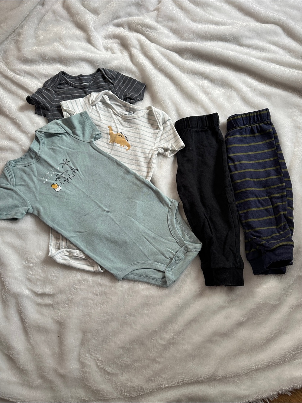 Carters 18M Boys Lot Onesies and Pants